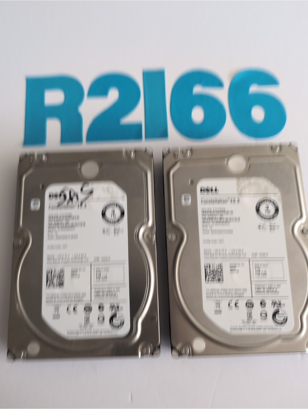 Lot of (2) SEAGATE CONSTELLATION ES.3 3TB 6Gb/s SAS 3.5" HARD DRIVE ST3000NM0023
